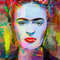 Hommage Frida Colors summer colorful up to 75x100 canvas printposter paperMexicomodern artXXL printsfigurativeportraitpop art.jpg