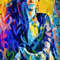 Hommage Frida Kahlo Love Pop Art Blue Yellow up to 75x100 Canvas PrintPoster PaperMexicoSexyXXL PrintsComtemporary ArtPopArt.jpg