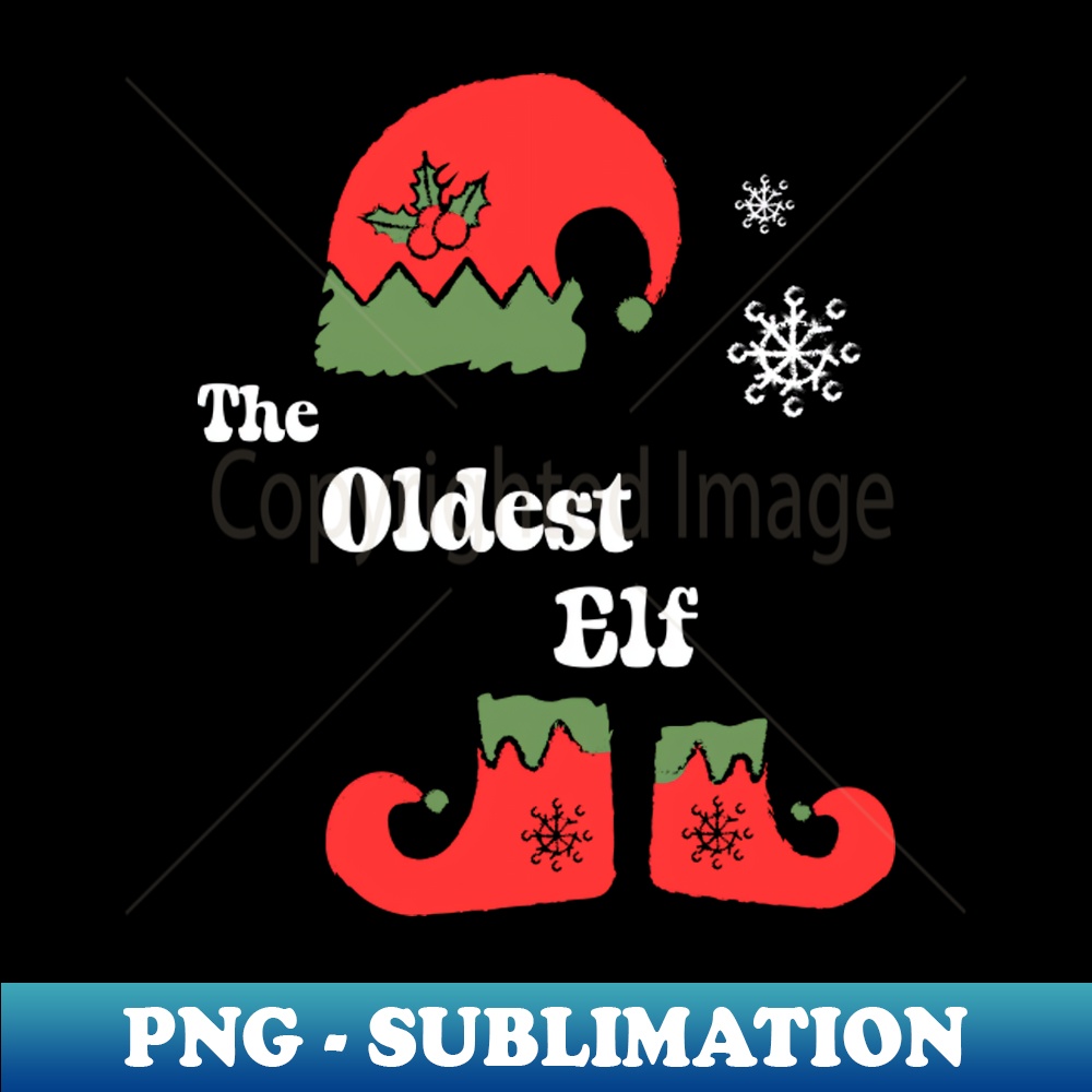 UP-35931_The Oldest Elf Shirt Christmas Elf Tee Family Matching Gift Idea Funny Christmas Holiday 5192.jpg