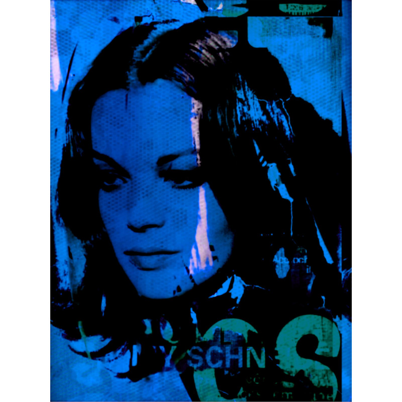 Hommage Romy Schneider Vintage Blue Sissi up to 75x100 Canvas PrintPoster PaperPop MusicAustriaXXL PrintsComtemporary ArtPopArt.jpg