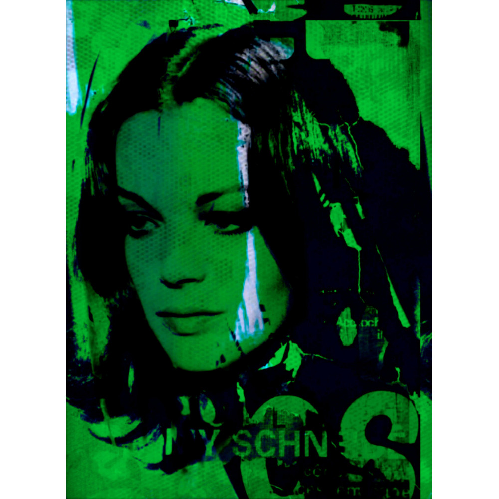 Hommage Romy Schneider Vintage Green Sissi up to 75x100 Canvas PrintPoster PaperPop MusicAustriaXXL PrintsComtemporary ArtPopArt.jpg