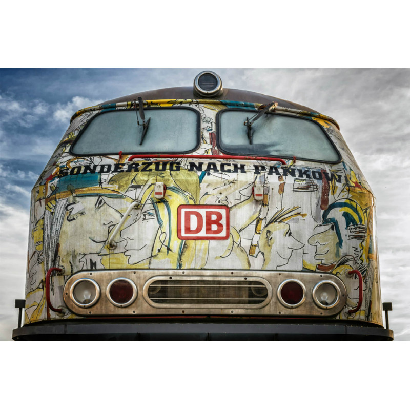 Hommage Udo Lindenberg special train after photography up to 150x200 acrylic glasscanvasposterXXL printAlu DibondSilverAluPop Art.jpg