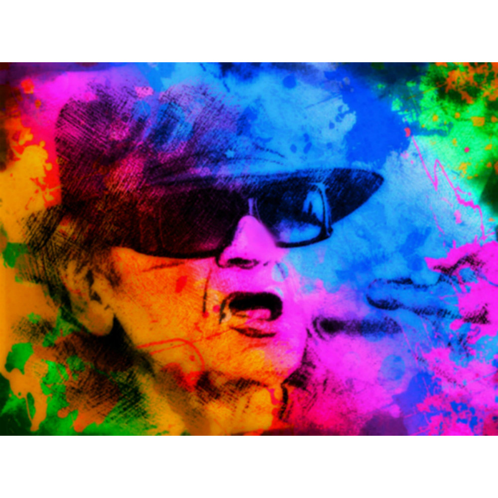 Hommage Udo Lindenberg the cool sock Part 2 150x200 acrylic glasscanvasposterXXL printAlu DibondSilverAluPop Art.jpg