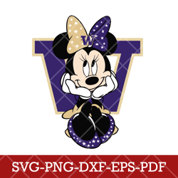 Washington Huskies_mickey NCAA 6SVG Cricut, Mickey NCAA Team SVG DXF EPS PNG Files