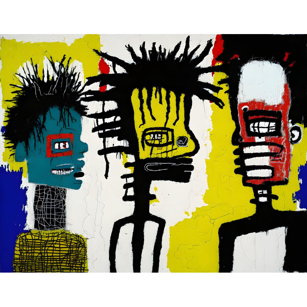 Neon Expressionism No 42 Pop Art Portrait up to 200 x 140 cm Canvas PrintPoster PaperAbstractModern ArtAlu DibondSilverAluStreet Art.jpg