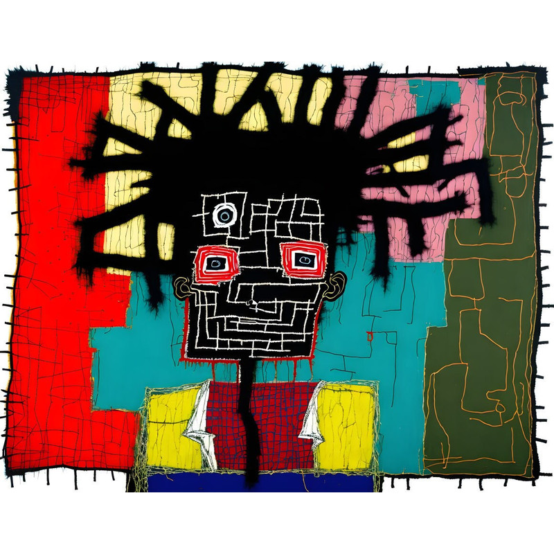 Neon Expressionism No 55 Pop Art Portrait up to 150 x 100 cm Canvas PrintPoster PaperAbstractModern ArtAlu DibondSilverAluStreet Art.jpg