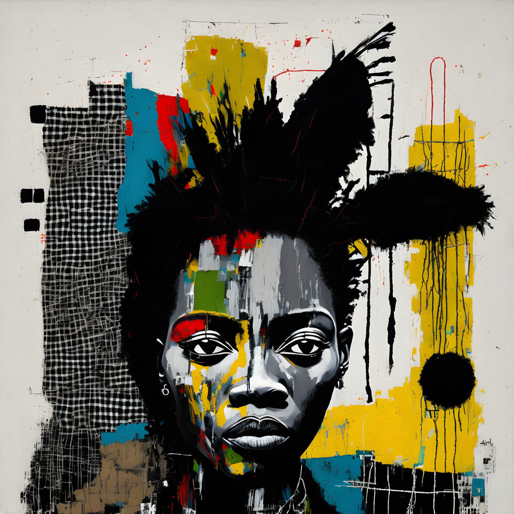 Neon Expressionism No09 Pop Art Portrait up to 150 x 150 cm Canvas PrintPoster PaperAbstractModern ArtAlu DibondSilverAluStreet Art.jpg