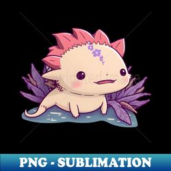 Beautiful Pink Axolotl - High-Quality PNG Sublimation Download - Vibrant and Eye-Catching Typography