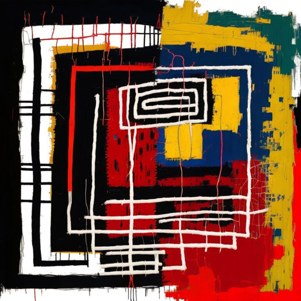 Neon Expressionism No14 Pop Art Portrait up to 150 x 150 cm Canvas PrintPoster PaperAbstractModern ArtAlu DibondSilverAluStreet Art.jpg