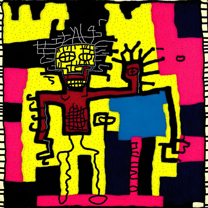 Neon Expressionism No17 Pop Art Portrait up to 150 x 150 cm Canvas PrintPoster PaperAbstractModern ArtAlu DibondSilverAluStreet Art.jpg