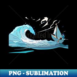 great wave wave ocean beach waves water summer blue sea - png transparent sublimation design - perfect for creative projects