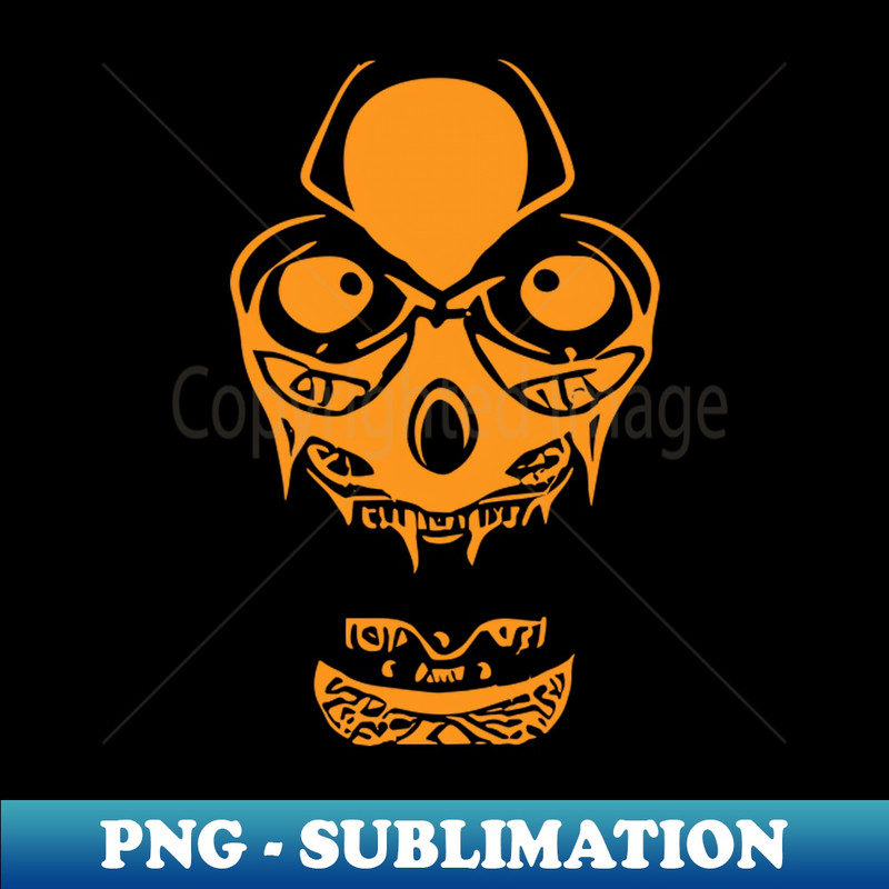 VD-1738_Alien Zombie Skull Orange Color 9456.jpg