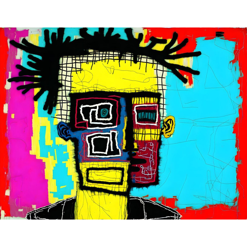 Neon Expressionism No57 Pop Art Portrait up to 150 x 100 cm Canvas PrintPoster PaperAbstractModern ArtAlu DibondSilverAluStreet Art.jpg
