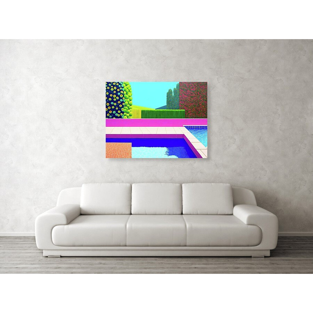 Swimming Pool 03 BauhausArchitectureStill Life Colorful up to 150 x 150 cm Gallery PrintCanvas PrintXXL PrintXXL FormatsAlu DibondPop Art.jpg
