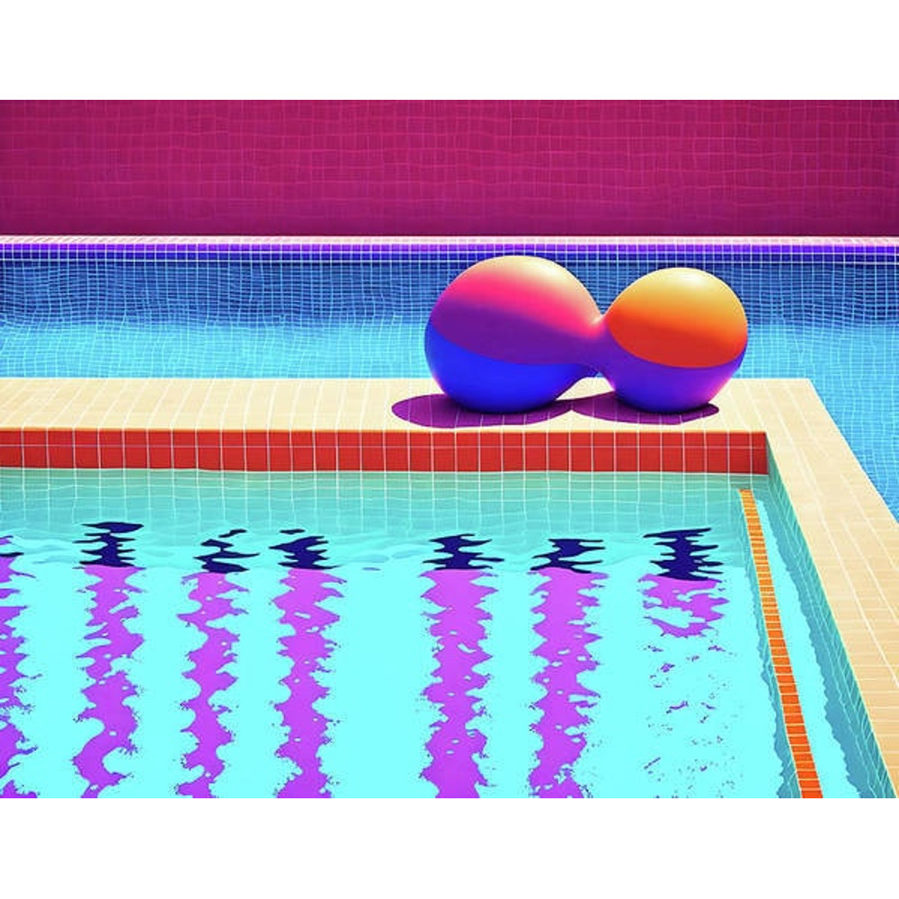 Swimming Pool 05 BauhausArchitectureStill Life Colorful up to 200 x 150 cm Gallery PrintCanvas PrintXXL PrintXXL FormatsAlu DibondPop Art.jpg