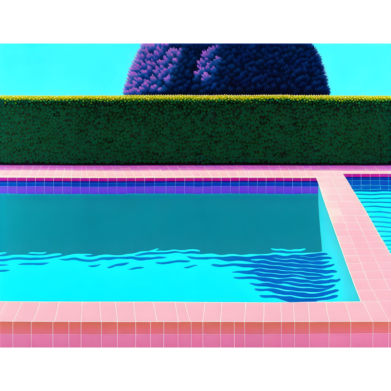 Swimming Pool 04 BauhausArchitectureStill Life Colorful up to 150 x 150 cm Gallery PrintCanvas PrintXXL PrintXXL FormatsAlu DibondPop Art.jpg
