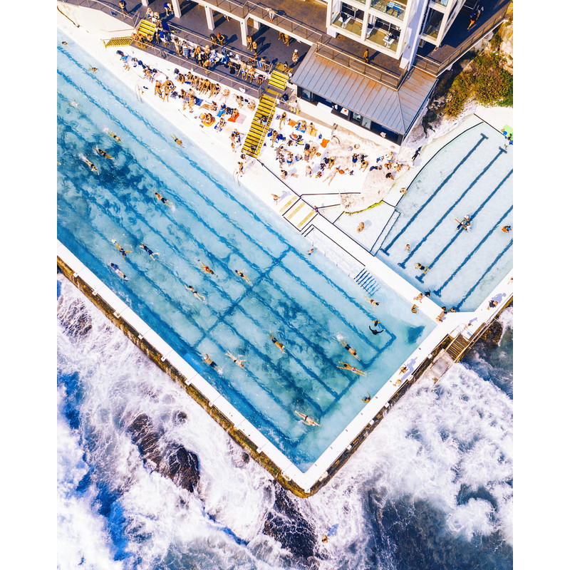 Sydney Pool 01 Water Beach Summer Air Drop Drone Photography up to 150x200 Acrylic GlassCanvasPosterXXL PrintAlu DibondSilverAluPop Art.jpg