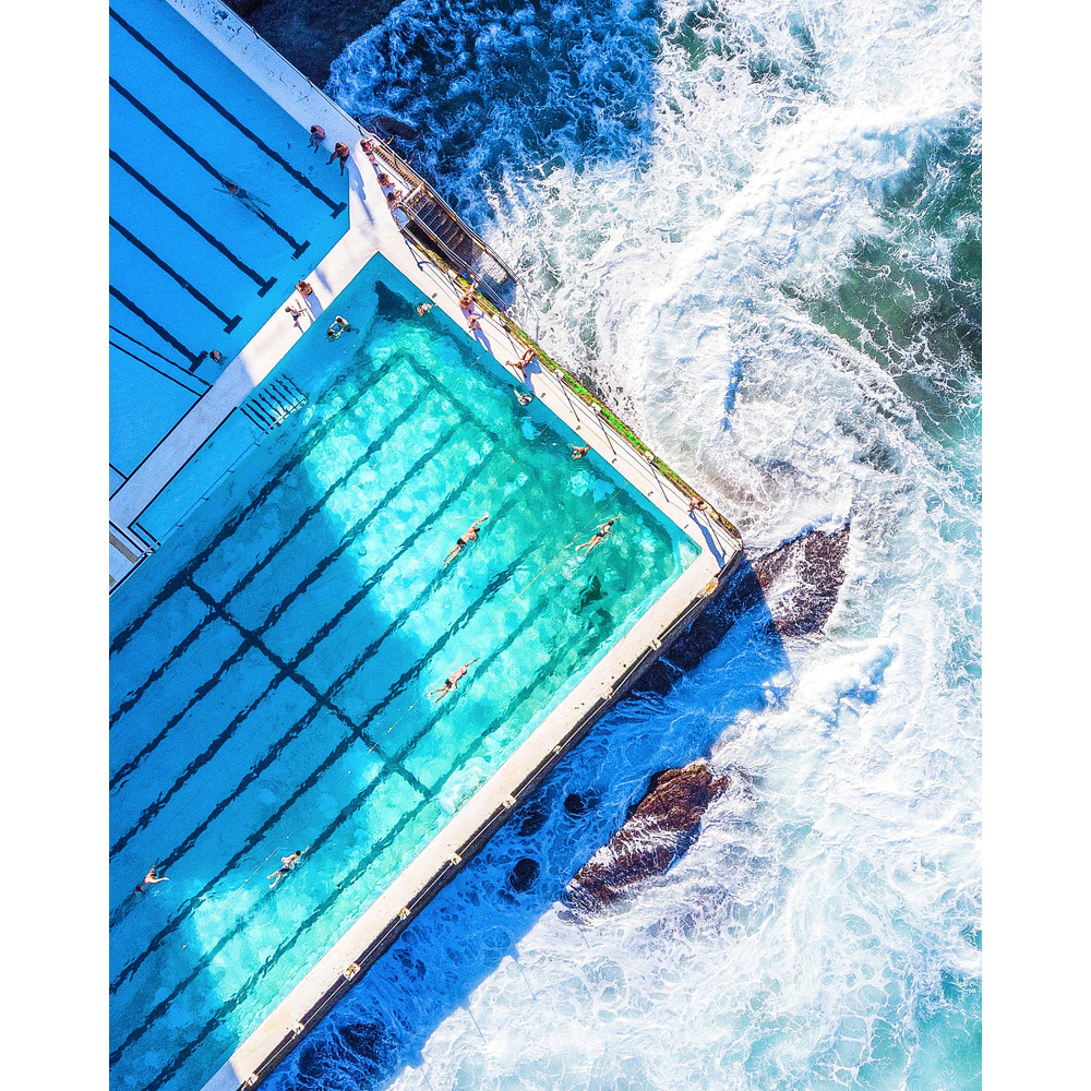 Sydney Pool 02 Water Beach Summer Air Drop Drone Photography up to 150x200 Acrylic GlassCanvasPosterXXL PrintAlu DibondSilverAluPop Art.jpg