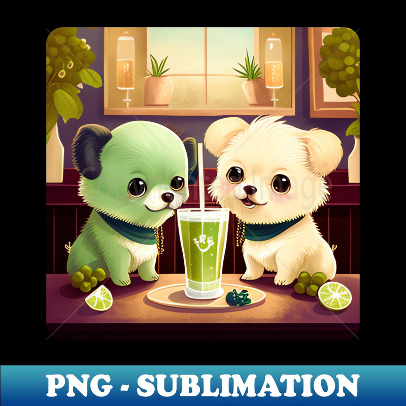 VL-1347_Adorable Kitten with Smoothie Art - Cute Cat Lover Gift 8723.jpg