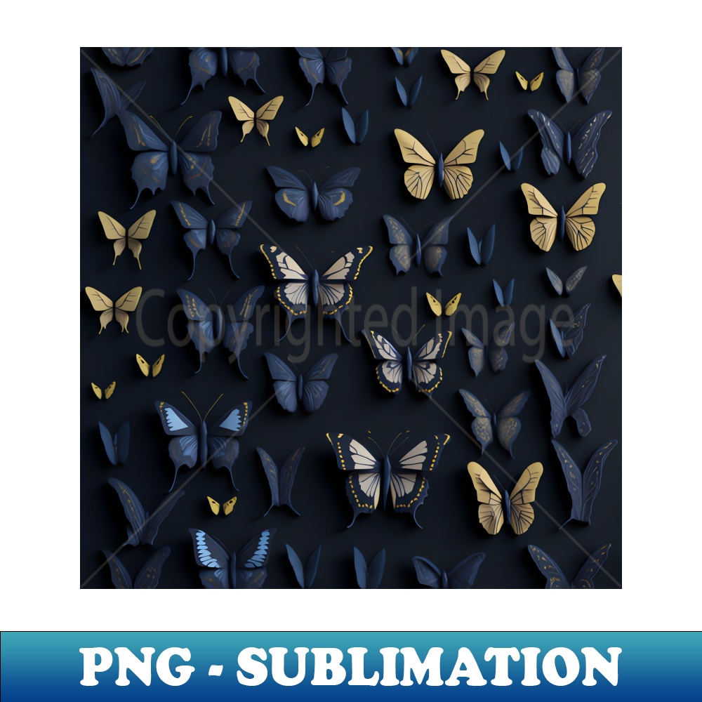 VP-6124_butterflies dark blue pattern yellow accents 6917.jpg