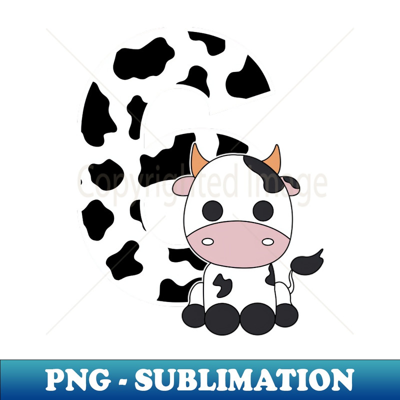 VY-19343_Im 6 Age 6 Cow Farm Theme Birthday Gift Number 6 3672.jpg