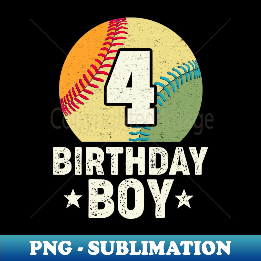 WC-310_4th Birthday Baseball Boys Kids 4 Gifts 7319.jpg