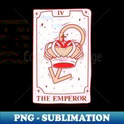 the emperor tarot card - decorative sublimation png file - bold & eye-catching