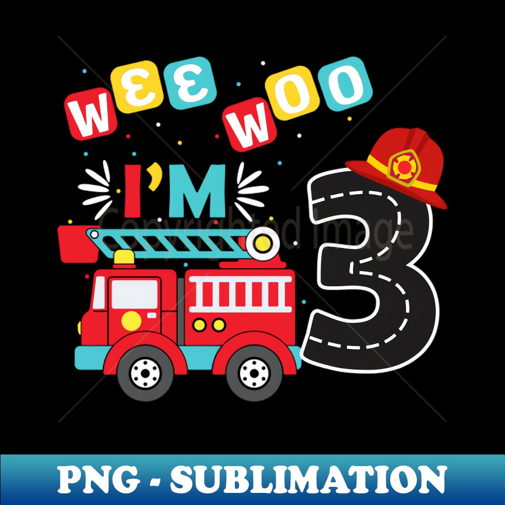 XC-33105_Sound The Alarm Im 3 Birthday Boys Fire Truck Fireman Kid 9170.jpg