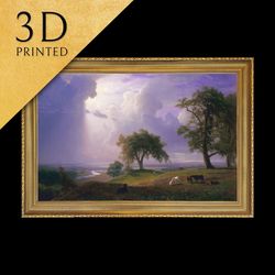 california spring by albert bierstadt, 3d printed with texture and brush strokes looks like original