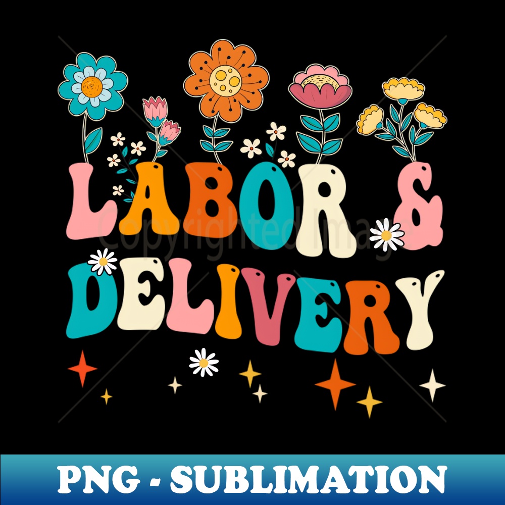 YH-39594_Wildflowers Labor And Delivery Nurse For Women LD Groovy 4561.jpg