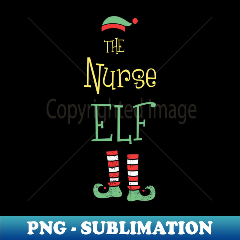 YI-35913_The Nurse Elf Shirt Christmas Elf Tee Matching Family Tshirt Funny Christmas Holiday Gift 3549.jpg