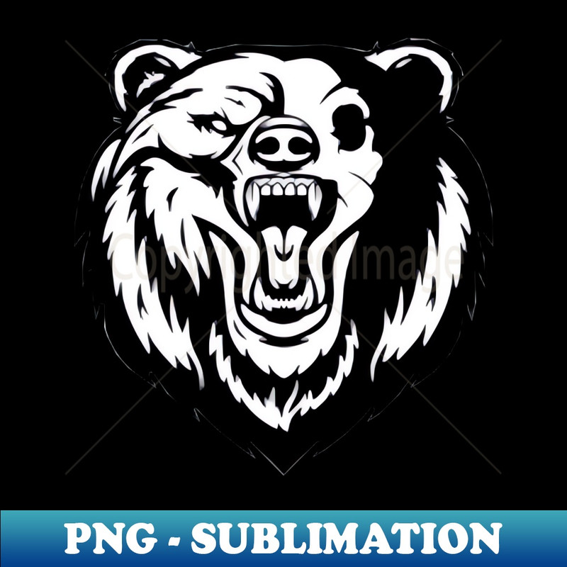 YN-8771_Cool black bear head design with a angry face 3242.jpg