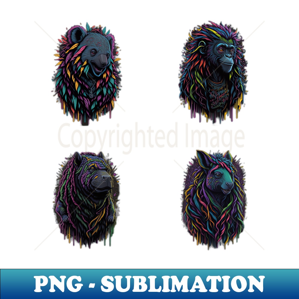 YR-16561_Group Pack of Colorful Animals Koala Monkey Hippo Kangaroo 6227.jpg