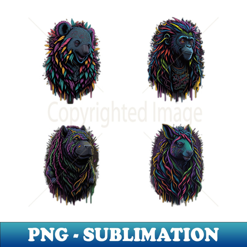 YR-16561_Group Pack of Colorful Animals Koala Monkey Hippo Kangaroo 6227.jpg