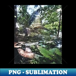 colorized vintage photo of tropical plants - Exclusive Sublimation Digital File - Perfect for Sublimation Art