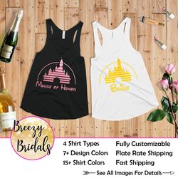 disney castle bachelorette party shirts, bride squad shirts, bridesmaid shirts, bridesmaid gift, disney bachelorette tan
