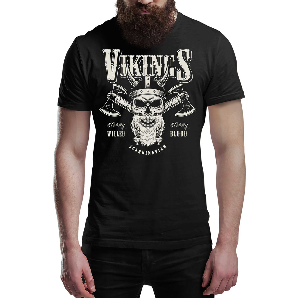 Axe & Viking T-Shirt Epic Valhalla Viking Warrior Tee Shirt Norway Norse Mythology Shirt Unisex.jpg