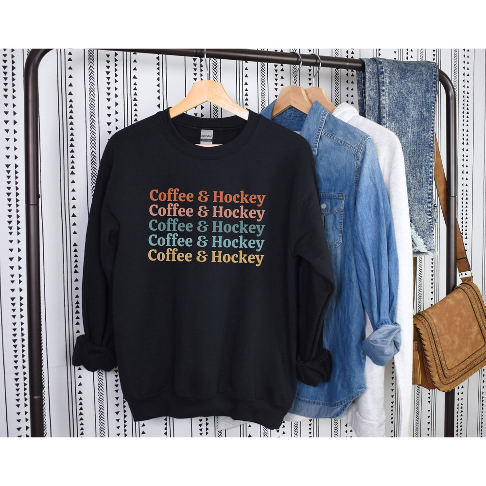 Coffee and Hockey Sweatshirt Hockey Mom Shirt Hockey Lover Gift Hockey Player Sweater Gift for Hockey Mom Hockey Sweater Hockey Shirt.jpg