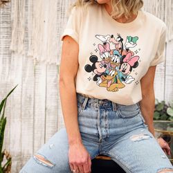 disney shirt, retro mickey and friends shirt, mickey and friends disneyland shirt, disneyworld shirt