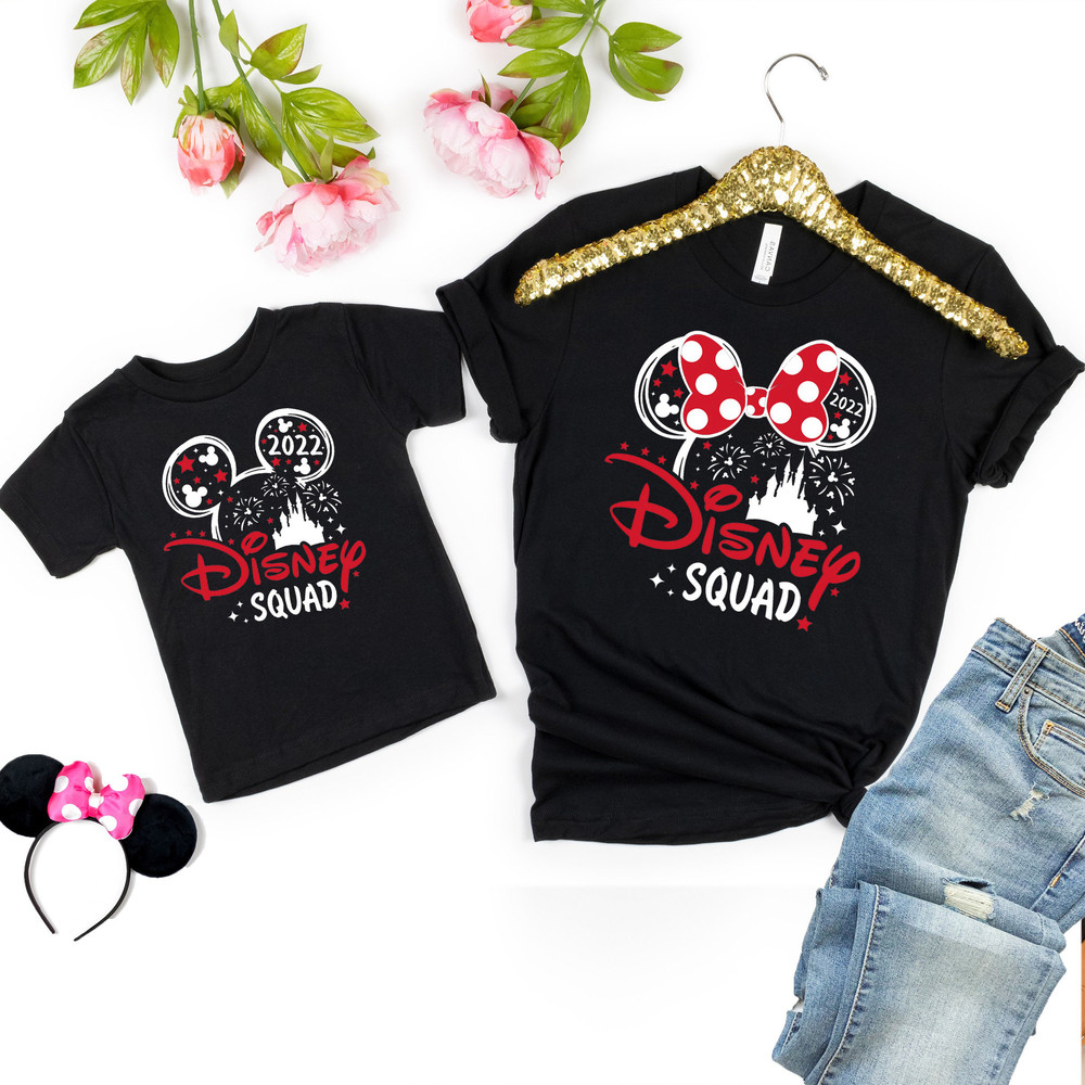 Disney squad matching shirt, Mickey minnie shirts, Disneyworld shirt, matching theme park shirts, Cinderella castle shirt, 1.jpg