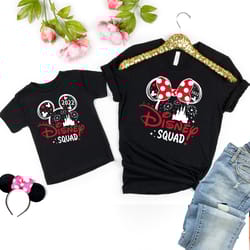 disney squad matching shirt, mickey minnie shirts, disneyworld shirt, matching theme park shirts, cinderella castle shir