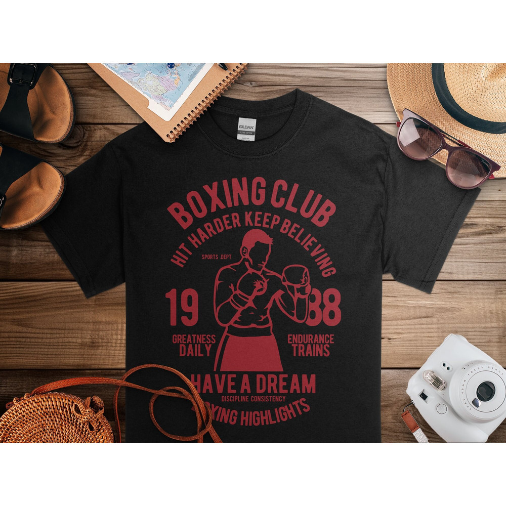 Boxing Club Custom Vintage T-Shirt Men & Women Gift Tee Shirt Vintage Style Retro Print T-Shirt Adults Novelty Printed Top Gitfs.jpg