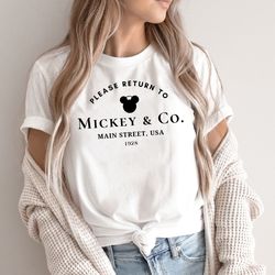return to mickey  co t-shirt, disneyworld shirt, main street usa, disney trip shirt, 2023 shirt 2
