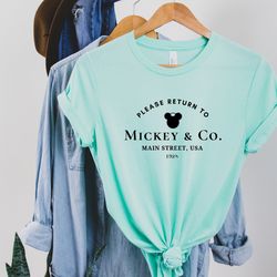 return to mickey  co t-shirt, disneyworld shirt, main street usa, disney trip shirt, 2023 shirt