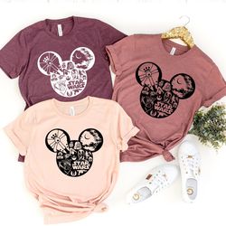 Star Wars Mickey Disney Shirt,  Disneylirtand shirt, Disney Family Vacation t shirt, Mickey Minnie tee, Magic Kingdom Sh