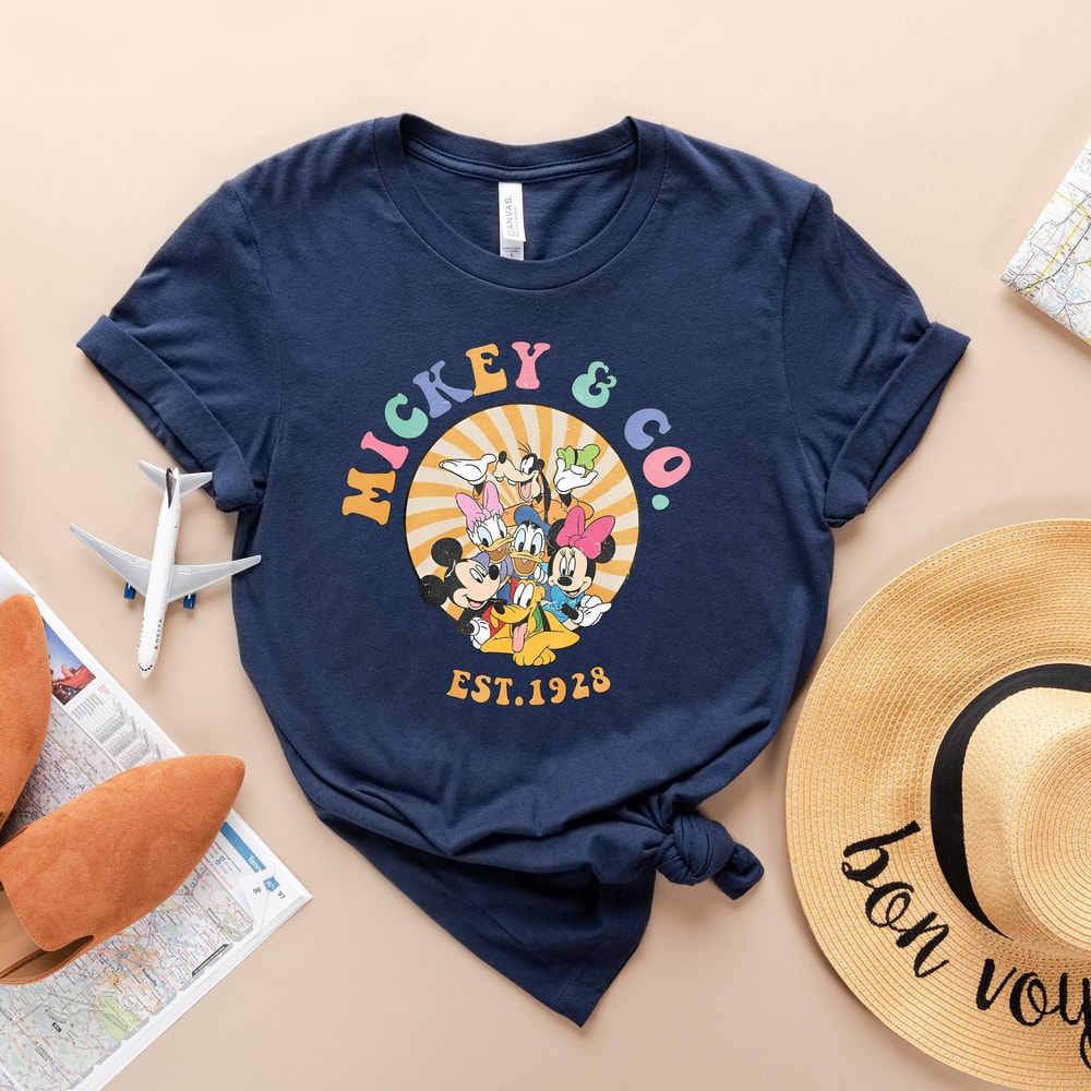 Vintage Mickey & Co 1928 Shirt, Mickey And Friends Shirt, Retro Mickey And Co Shirt, Retro Vintage Disney TShirt, Disneyworld Shirts Family 2.jpg