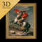 Napolyon by Jacques-Louis David, 3d Printed with texture and brush strokes looks like original oil-painting, code079.jpg