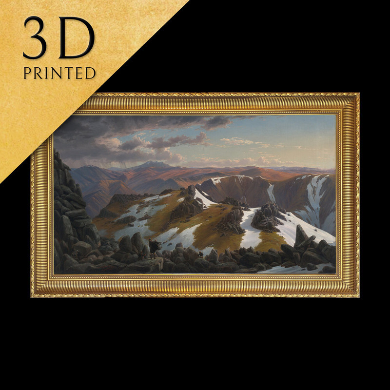 North East View by Eugene von Guerard, 3d Printed with texture and brush strokes looks like original oil-painting, code150.jpg
