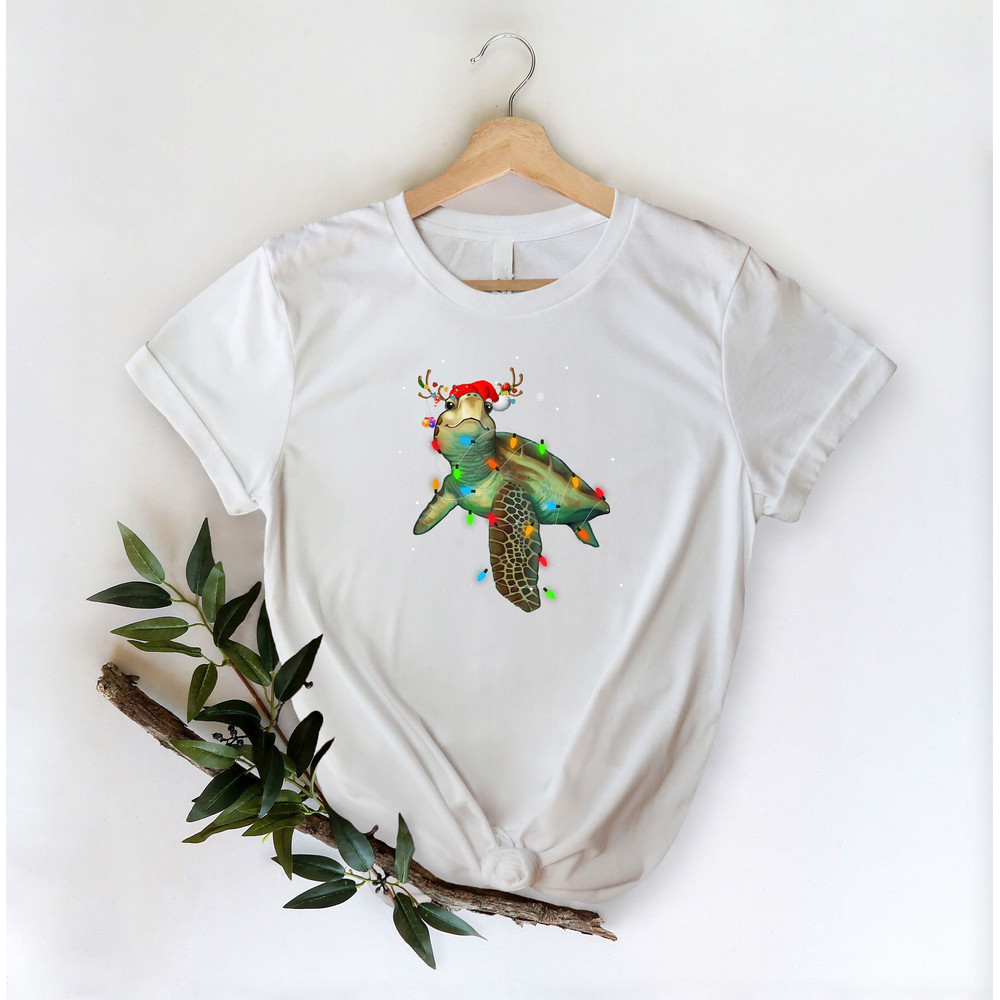 Christmas Turtle Lights Shirt, Merry Christmas, Christmas Shirt, Christmas Gifts, Shirts For Christmas, Christmas Outfit, Funny Christmas.jpg