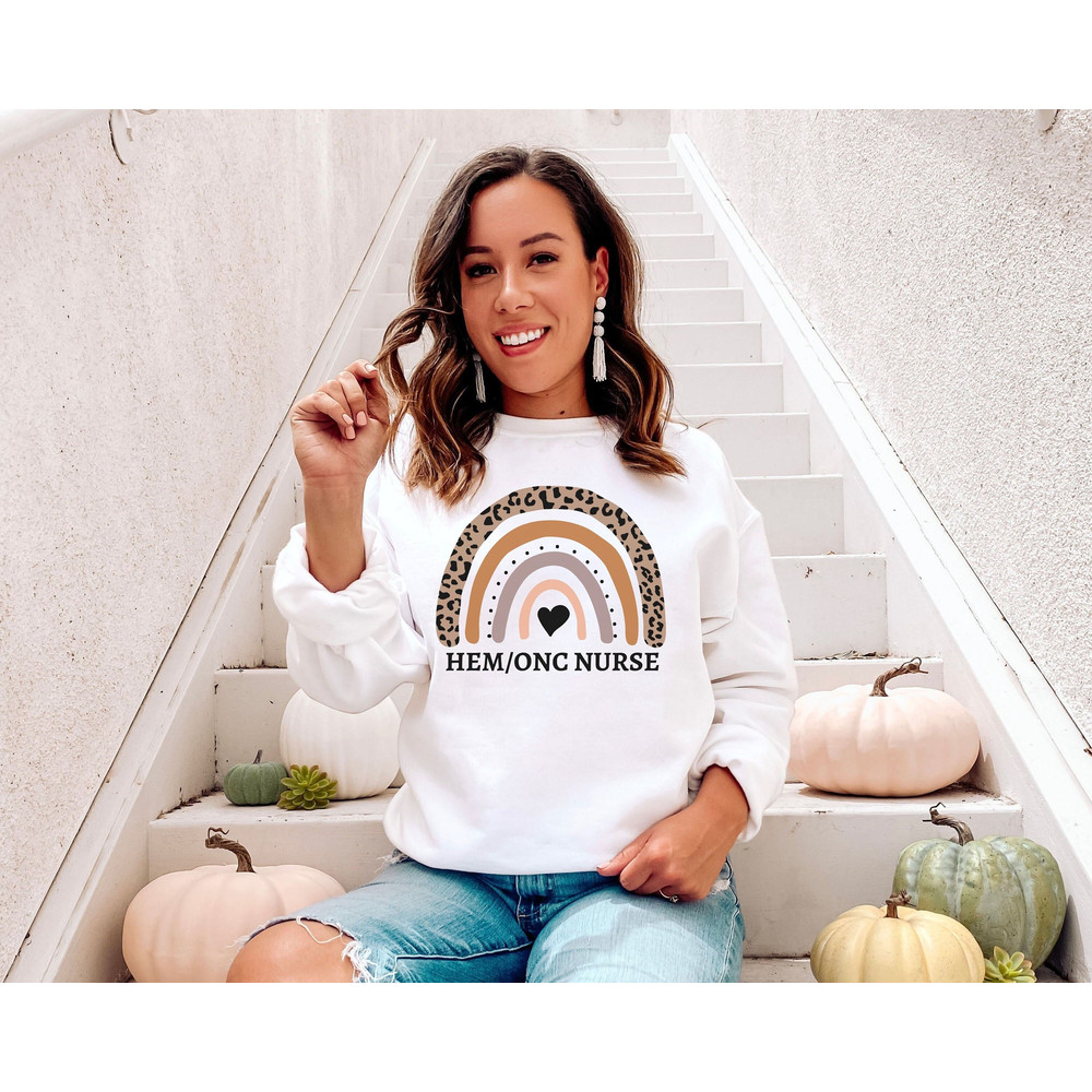 Hematology Oncology Nurse Sweatshirt Hem Onc Nurse Gift Hematology Nurse Sweater Oncology Nurse Gifts Future Nurse Nursing School Gift 1.jpg